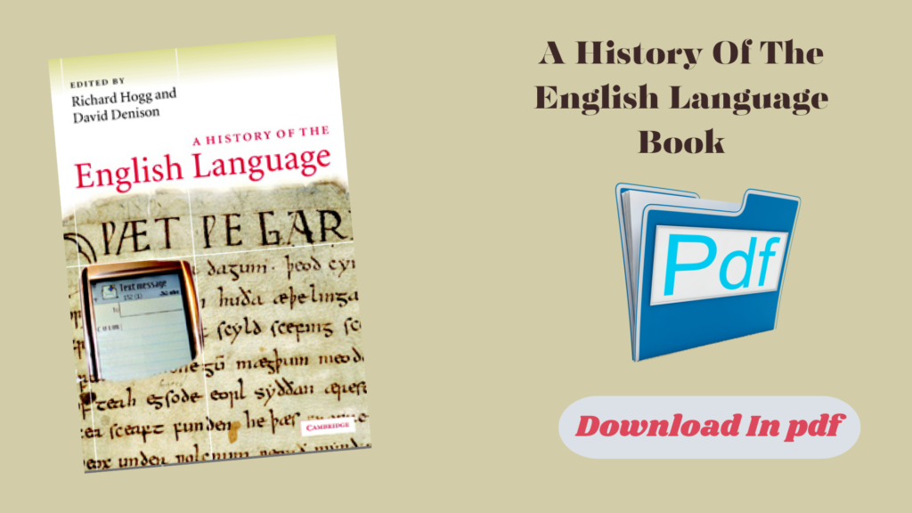 A History Of The English Language Book - Sahil Education Library