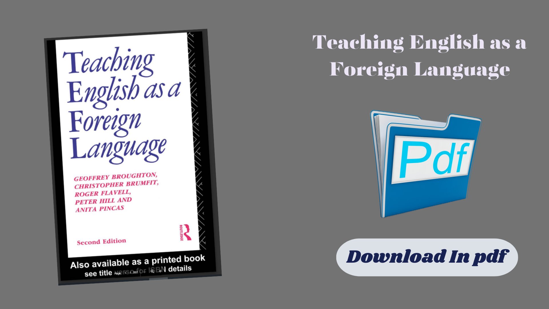 Teaching English as a Foreign Language - Sahil Education Library